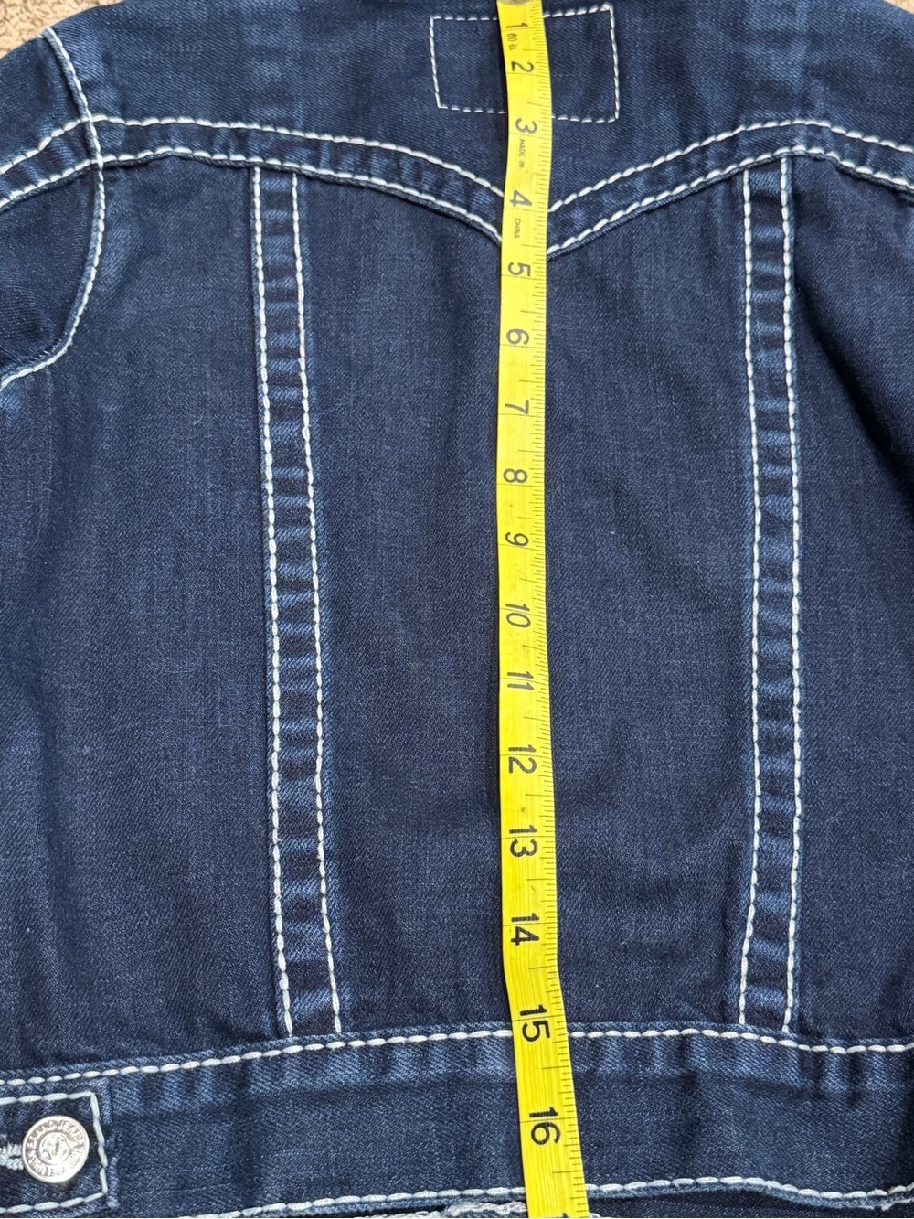 True Religion Kids Big T Denim Jacket Size 6 - Picture 5 of 12